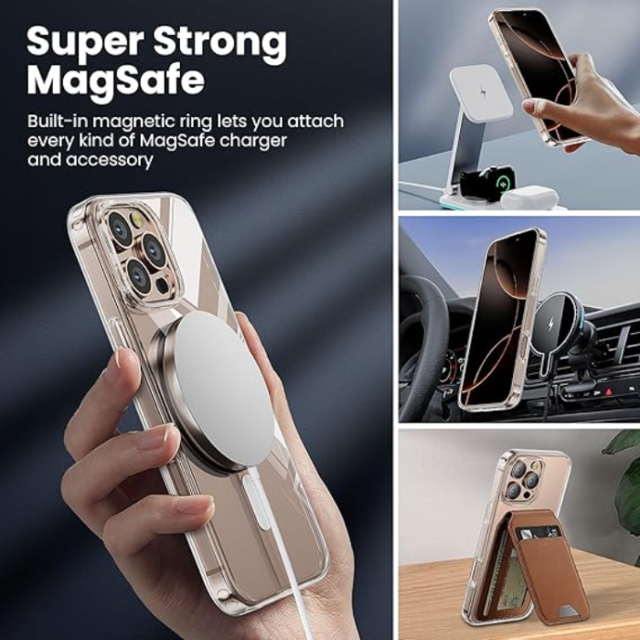 OEM - iPhone 16 Pro Max Mobilskal MagSafe Anti Shock 1.5 mm - Transparent
