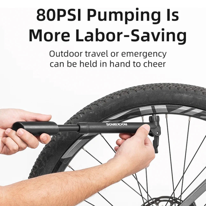 Rockbros - Rockbros Cykelpump - Svart