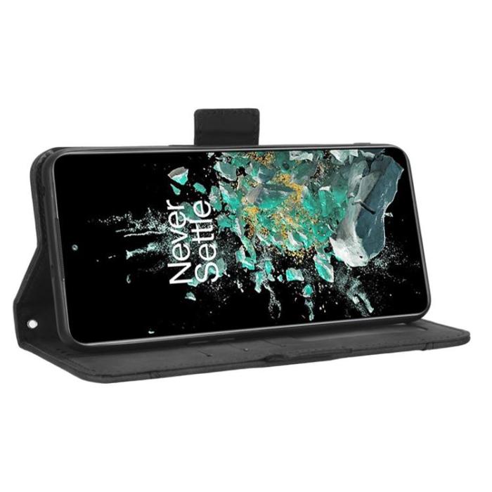 A-One Brand - OnePlus 10T 5G Plånboksfodral PU Läder Flip - Svart