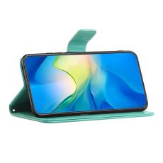 OEM - Samsung Galaxy A37 / A36 5G Pl&aring;nboksfodral Konstl&auml;der - Cyan