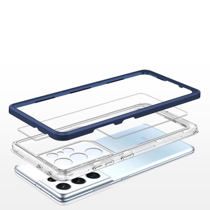 OEM - Galaxy S23 Ultra Skal Clear 3in1 - Blå