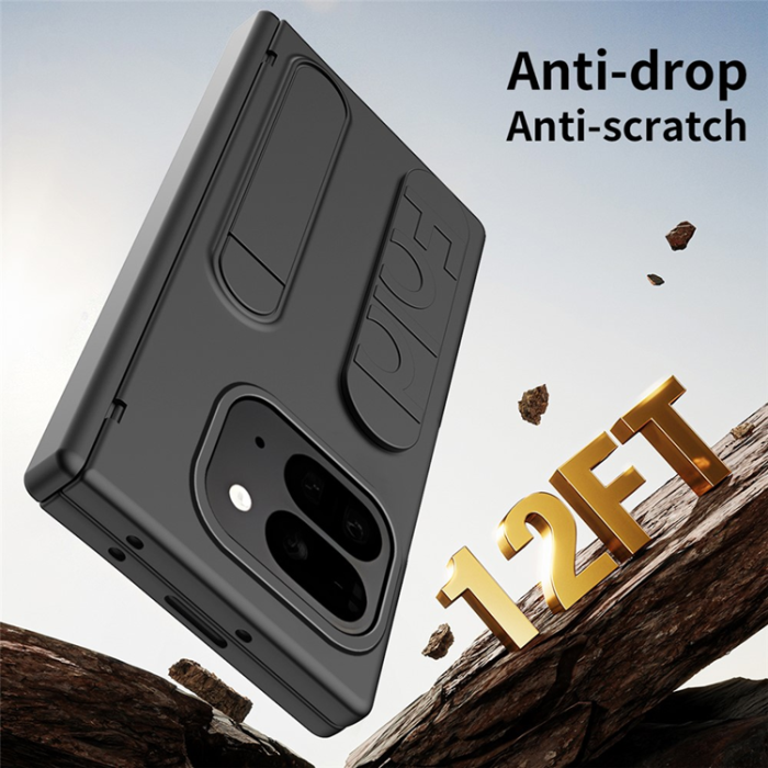 A-One Brand - Google Pixel 10 Pro Fold Mobilskal Wristband Kickstand - Svart