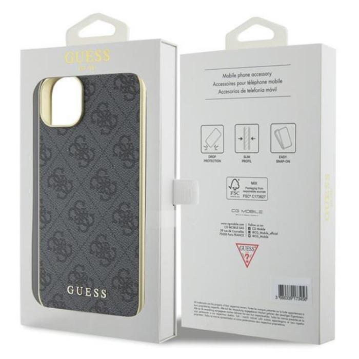 Guess - Guess iPhone 15 Plus Mobilskal Charms Collection - Grå
