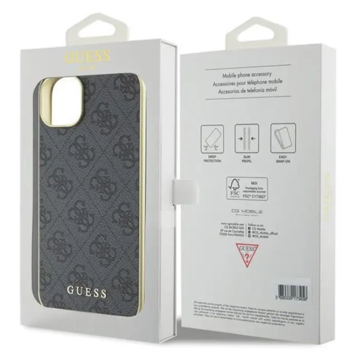 Guess - Guess iPhone 15 Plus Mobilskal Charms Collection - Grå