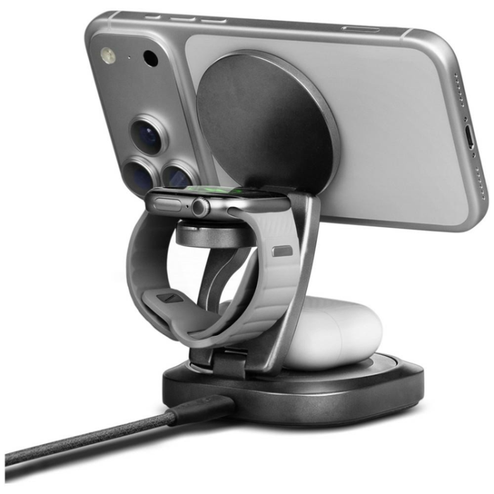 ENERGEA - Energea Qi2.2 MagSafe Trådlös Laddare För iPhone/Apple Watch/Airpods