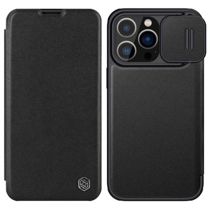 Nillkin - Nillkin iPhone 14 Plus Plånboksfodral QinPro - Svart