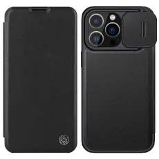 Nillkin - Nillkin iPhone 14 Plus Pl&aring;nboksfodral QinPro - Svart