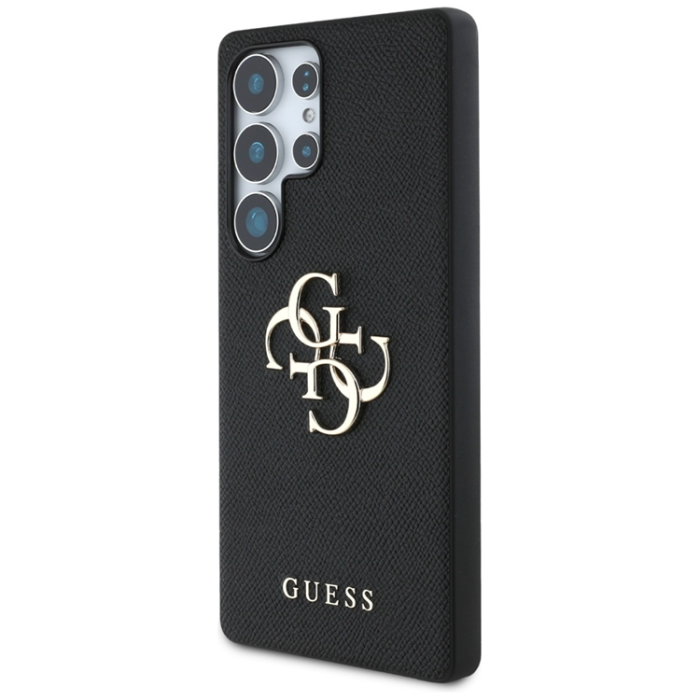 Guess - Guess Mobilskal till Galaxy S25 Ultra Grained Big 4G Logo Small Classic - Svart