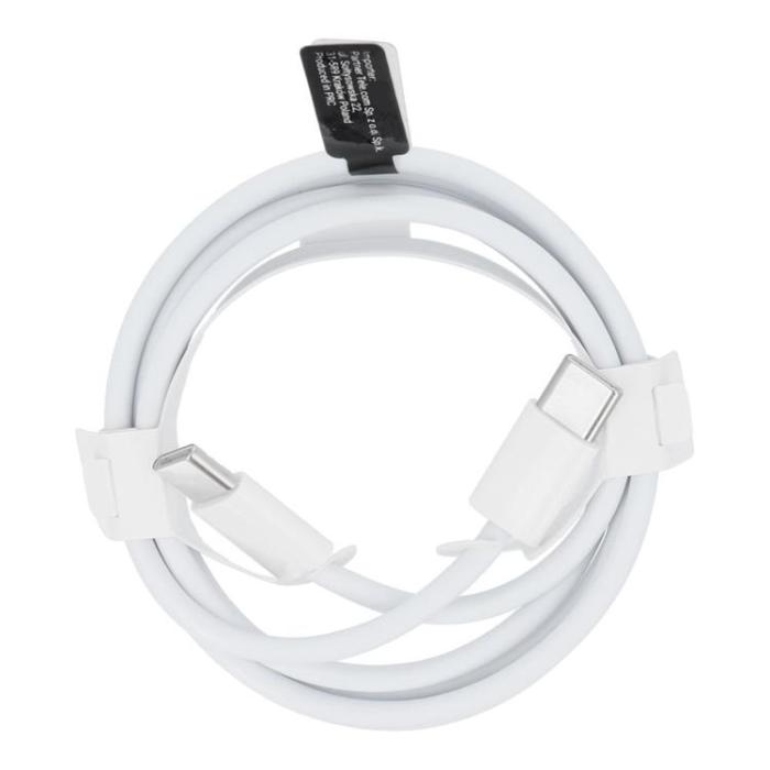 OEM - USB-C till USB-C kabel 1m 60W HD-Box - Vit