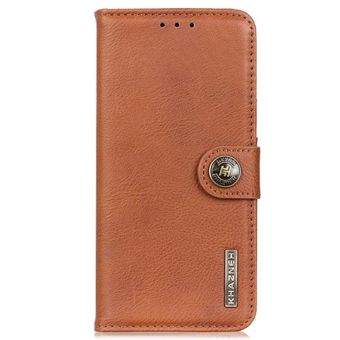 KHAZNEH - KHAZNEH iPhone 14 Pro Max Plånboksfodral Retro - Brun