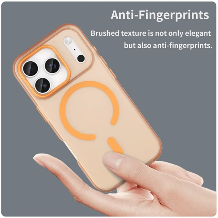 A-One Brand - iPhone 17 Pro Max Mobilskal MagSafe Matte Translucent - Orange