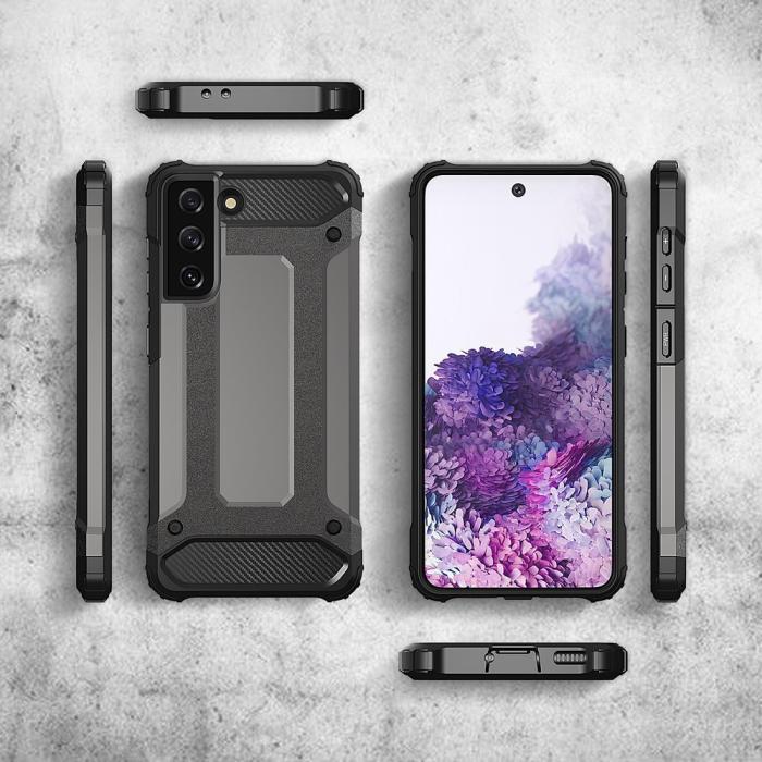 Ruhtel - Hybrid Armor Skal Galaxy S22 Plus - Svart