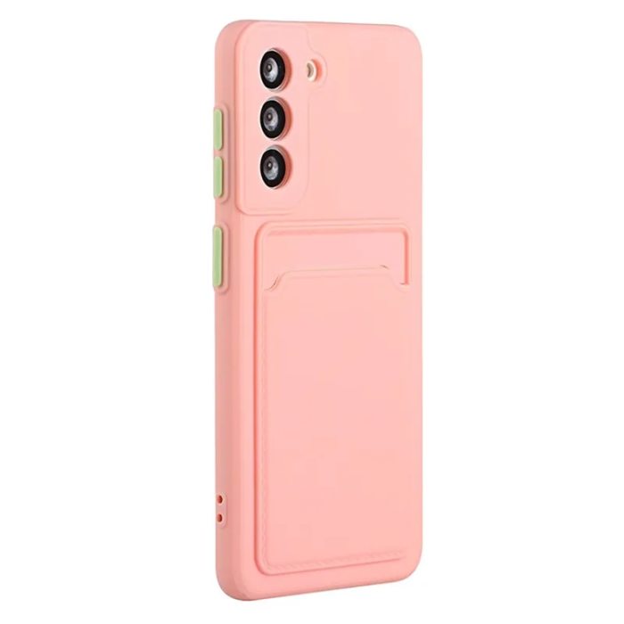 OEM - Galaxy S23 Plus Mobilskal Korthållare TPU - Rosa