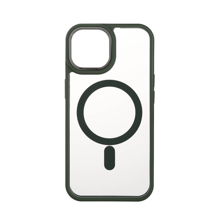 Onsala - Onsala iPhone 15 Mobilskal MagSafe Bumper - Clear/Grön