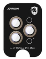 Joyroom - Joyroom iPhone 16 Pro/16 Pro Max Härdat Glas Kameralinsskydd - Brun