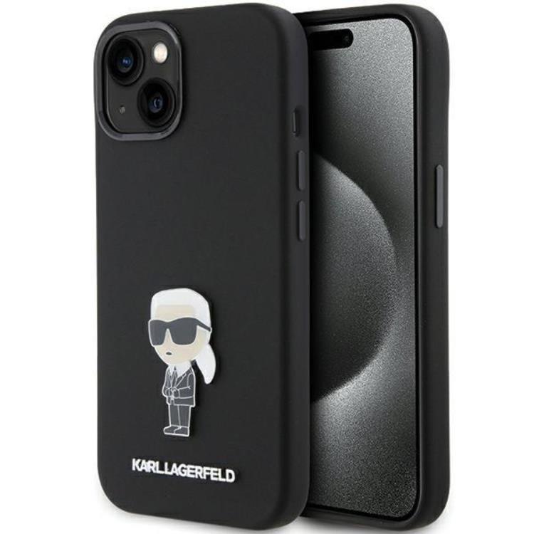 KARL LAGERFELD iPhone 15/14 Plus Mobilskal Ikonik Metal Pin | 2353 | AlltMobil