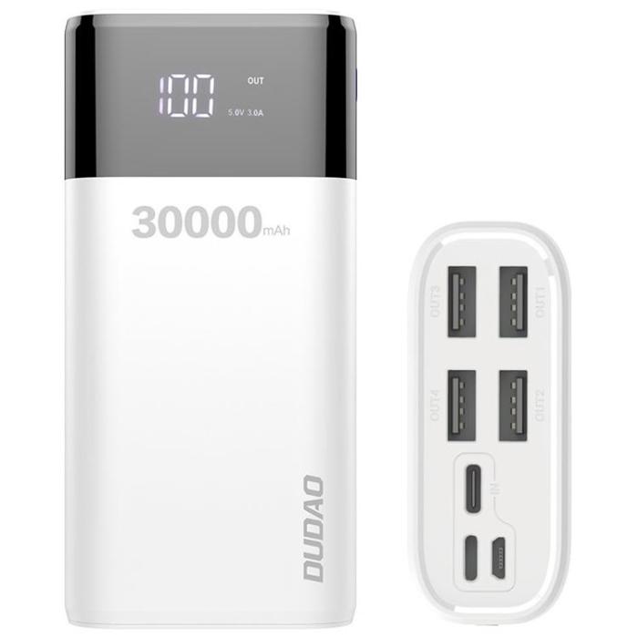 UTGATT1 - Dudao Powerbank 30000mAh 4x USB - Vit