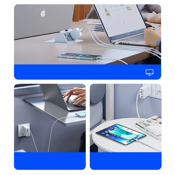ORICO - Orico USB-C Till USB-C Kabel 60W 3A 1m CDX - Vit