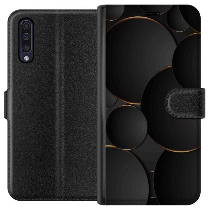 iSecrets - Plånboksfodral till Samsung Galaxy A50 med Lyxig Cirklar