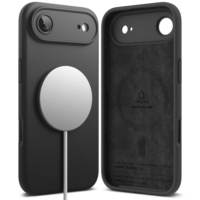 Ringke - Ringke iPhone 17 Air Mobilskal Magsafe Magnetic Silikon - Svart