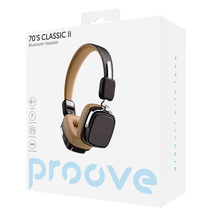 Proove - Proove Hörlurar Trådlös 70's Classic II - Beige Brun