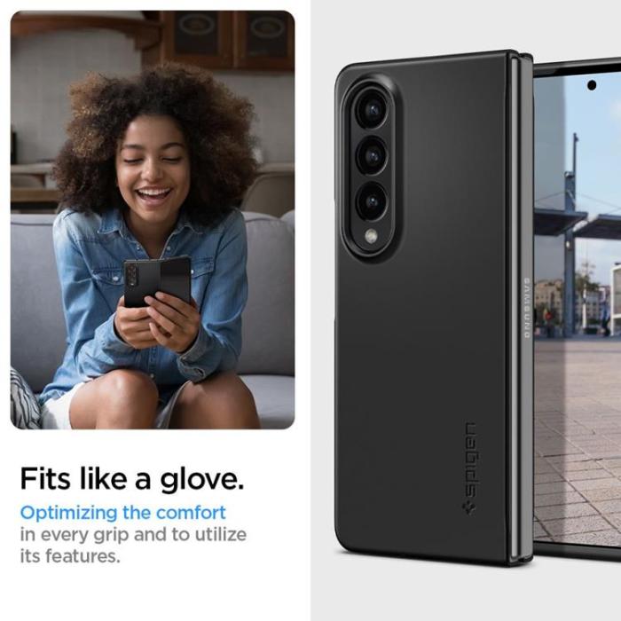 UTGATT - Spigen Galaxy Z Fold 4 Skal Air Skin - Svart