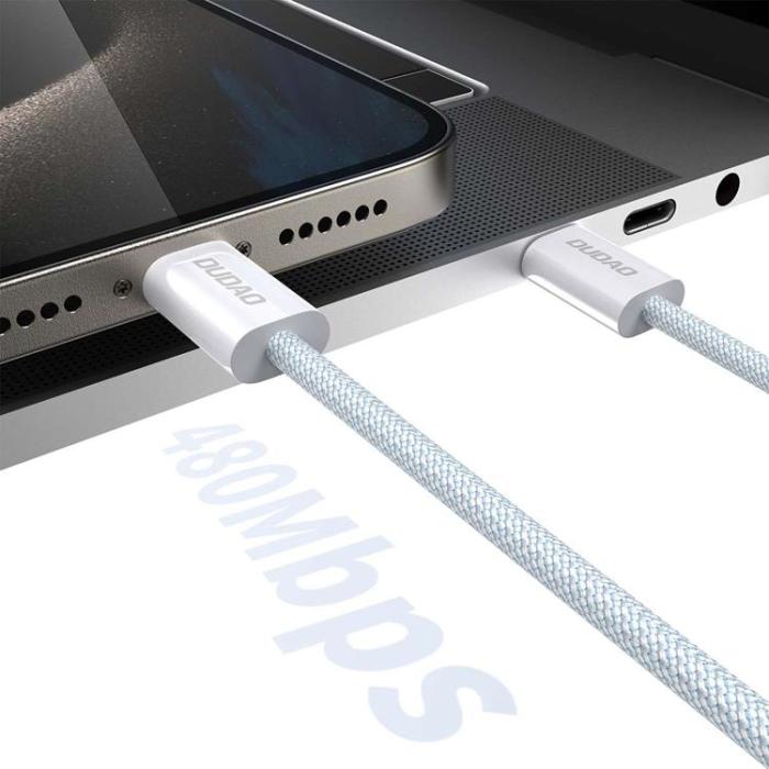Dudao - Dudao L6C USB-C till USB-C kabel PD 60W 1m - Ljusblå