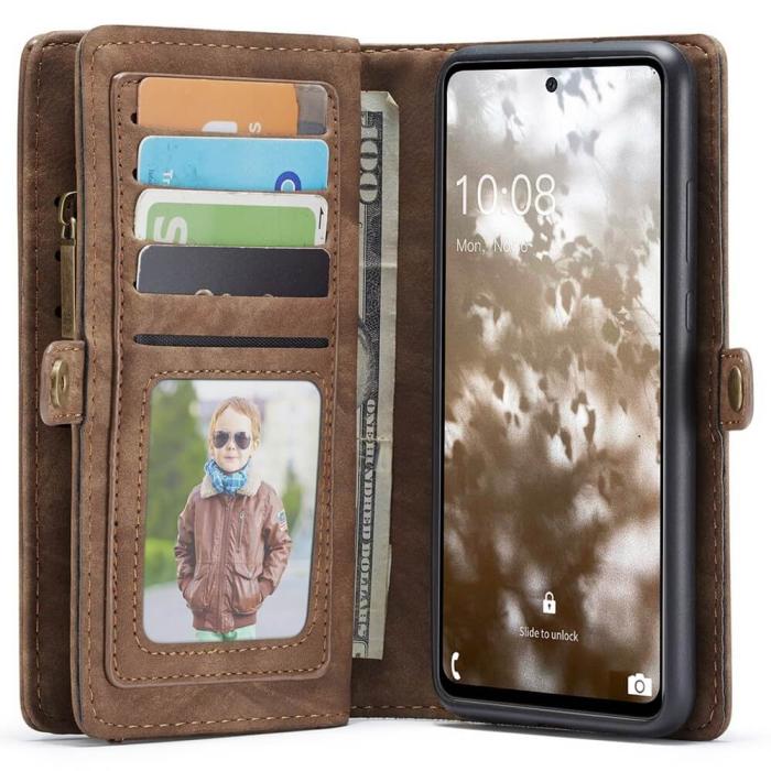 Caseme - CASEME 2-in-1 Plånboksfodral Samsung Galaxy A53 5G Detachable - Brun