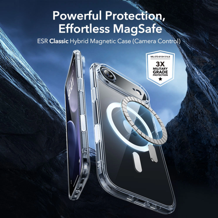 ESR - ESR iPhone 17 Air Mobilskal Magsafe Classic Hybird - Clear