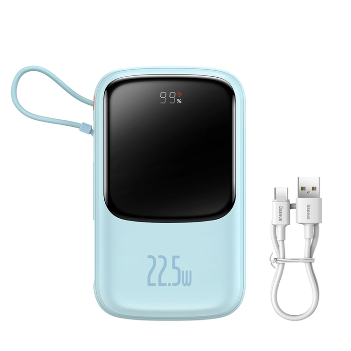 BASEUS - Baseus Powerbank Qpow 10000mAh USB Typ-C Kabel 22.5W