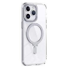 A-One Brand - iPhone 15 Pro Max Mobilskal Magsafe Kickstand - Clear