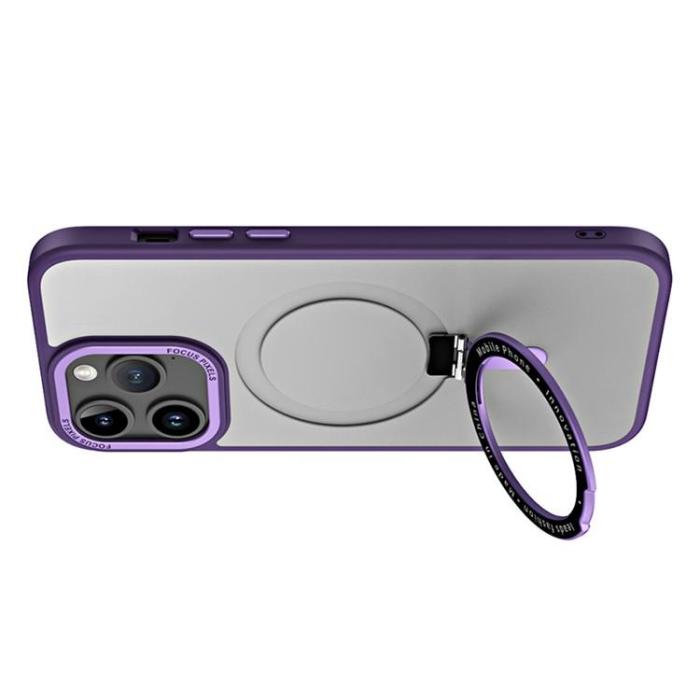 OEM - iPhone 15 Pro Max Mobilskal Magsafe Kickstand - Svart
