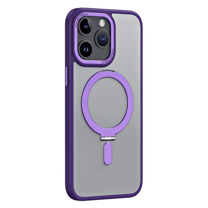 OEM - iPhone 15 Pro Max Mobilskal Magsafe Kickstand - Lila