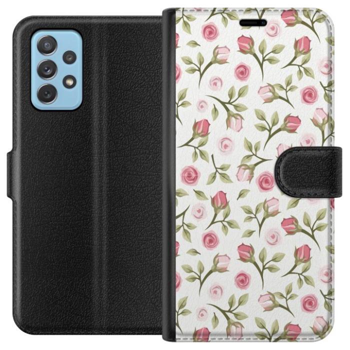 iSecrets - Plånboksfodral till Samsung Galaxy A72 5G med Blommigt
