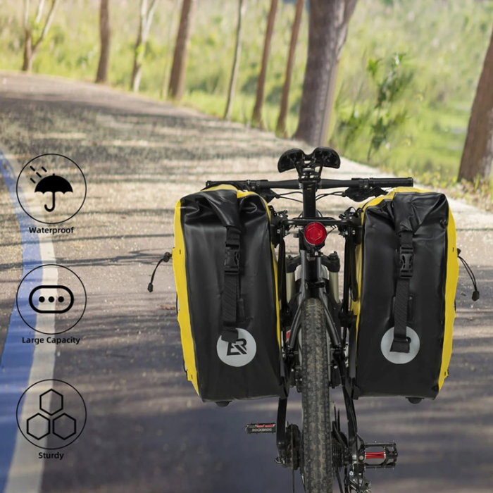 Rockbros - Rockbros Vattentät Cykelväska 25-32L - Gul