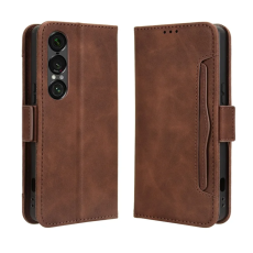 A-One Brand - Sony Xperia 1 VII Plånboksfodral Läder - Brun