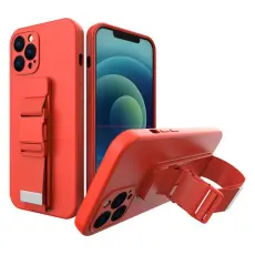OEM - Galaxy S22 Ultra Skal Rope Silicone Strap - R&ouml;d