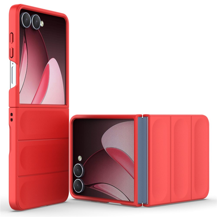 A-One Brand - Galaxy Z Flip 7 Mobilskal Anti-Drop TPU Rugged - Röd