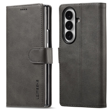 LC.imeeke - Lc.Imeeke Galaxy Z Fold 7 Plånboksfodral Calf Läder - Grå