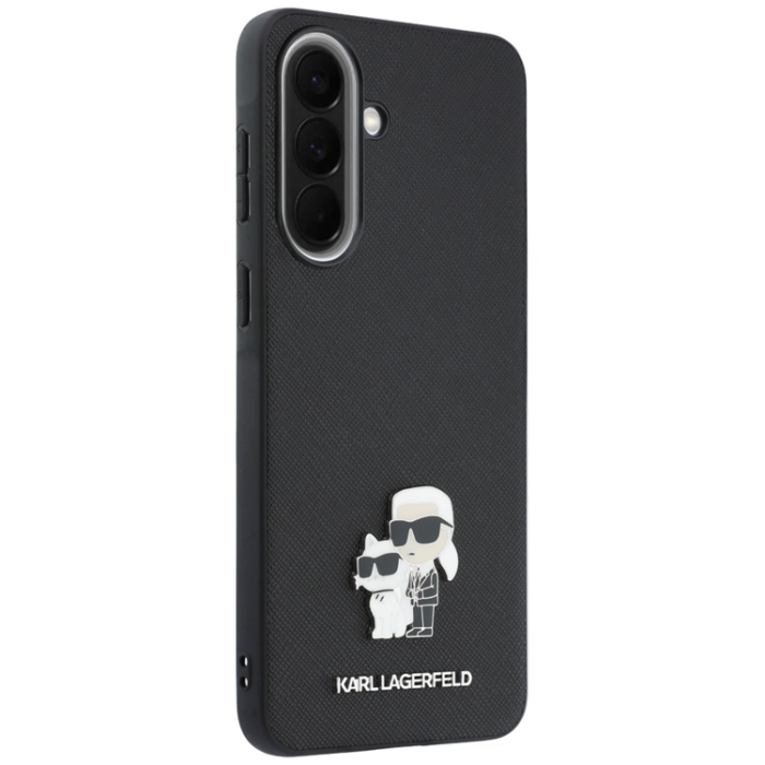 KARL LAGERFELD - Karl Lagerfeld Mobilskal För Galaxy A37 Saffiano w/ Karl&Choupette Metal Logo
