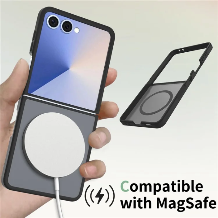 A-One Brand - Galaxy Z Flip 7 Mobilskal Magsafe Acrylic - Svart