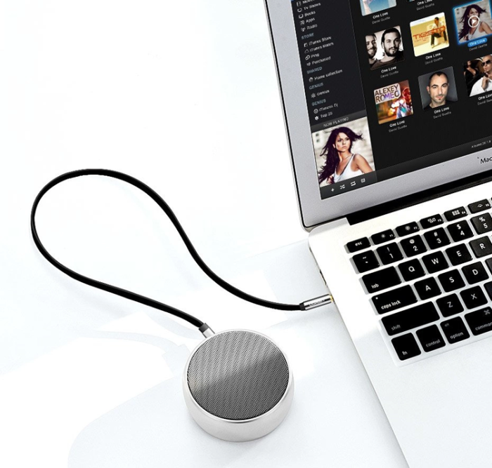 Ugreen - Ugreen AUX ljudkabel 3,5 mm minijack 1m - Silver