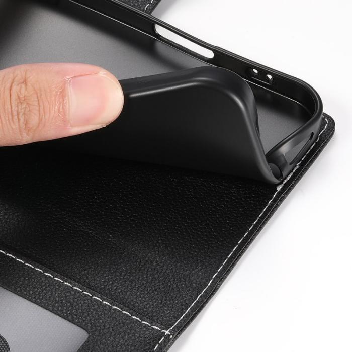 OEM - Plånboksfodral för Samsung Galaxy S26 Plus Magnetiskt Konstläder - Svart