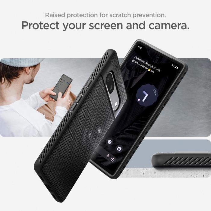 UTGATT - Spigen Google Pixel 7A Mobilskal Liquid Air - Matte Svart