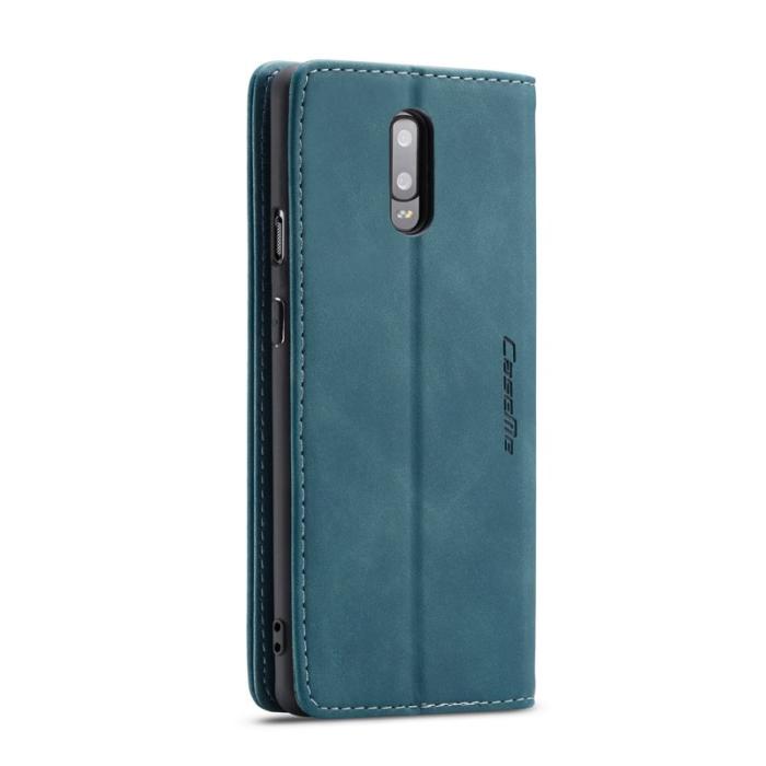 Caseme - CASEME 013 Flip Konstläder Plånboksfodral för OnePlus 7 - Blå