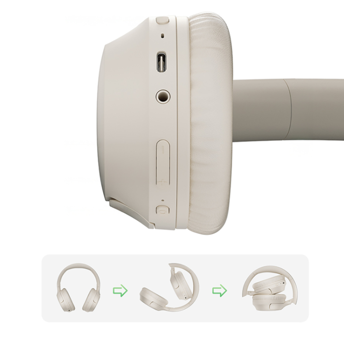 QCY - QCY Trådlös Hörlurar On-Ear H2 Pro - Vit