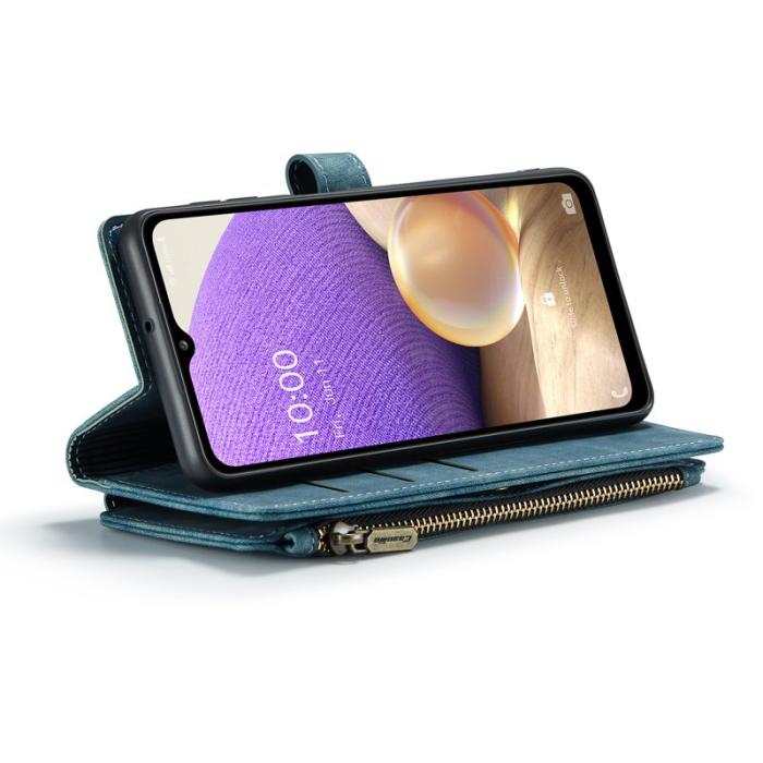 Caseme - CASEME Konstläder Plånboksfodral för Samsung Galaxy A32/M32 5G - Blå