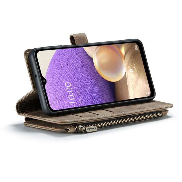 Caseme - CASEME Konstläder Plånboksfodral för Samsung Galaxy A32/M32 5G - Brun