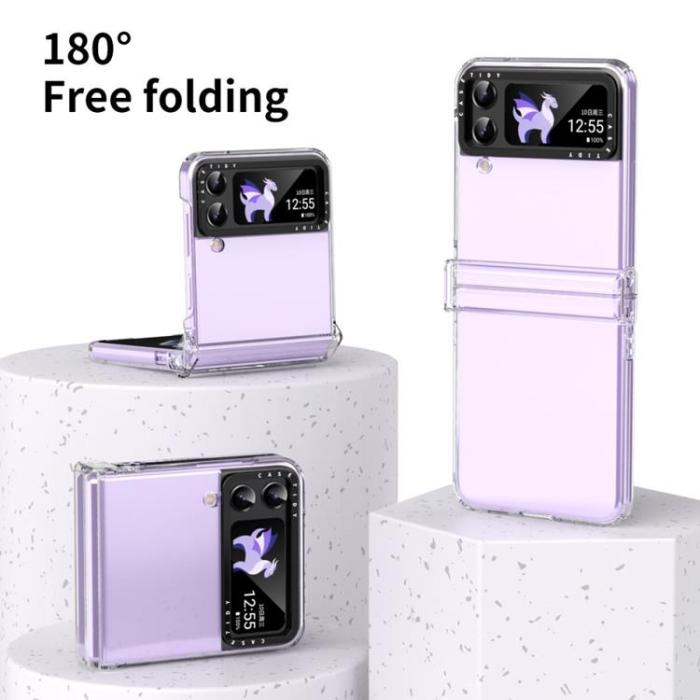 UTGATT1 - Galaxy Z Flip 4 Skal Lens Hinge Folding - Clear