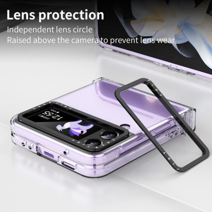 UTGATT1 - Galaxy Z Flip 4 Skal Lens Hinge Folding - Clear